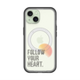 スリムプロテクションプレミアムケース with MagSafe［ オリジナル - ドットオーバーレイ - FOLLOW YOUR HEART/A ］