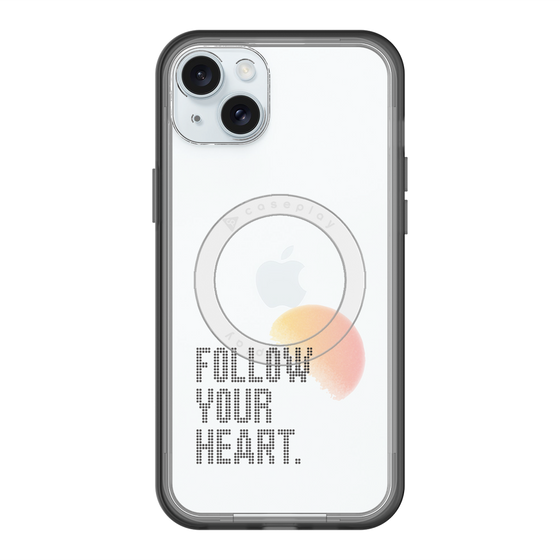 スリムプロテクションプレミアムケース with MagSafe［ オリジナル - ドットオーバーレイ - FOLLOW YOUR HEART/A ］