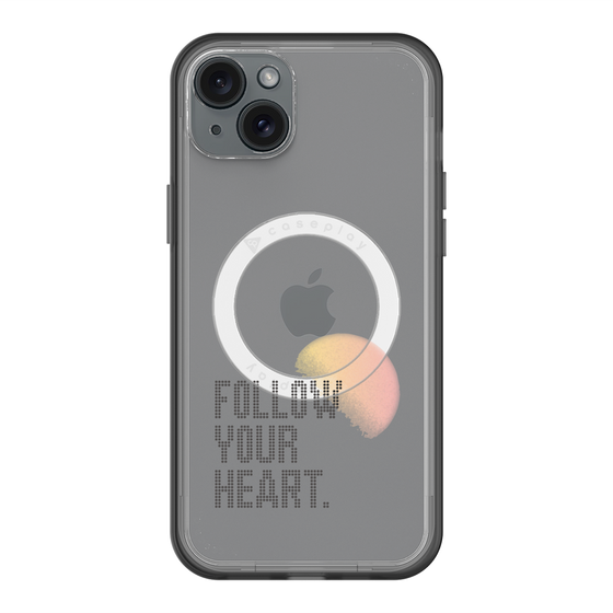 スリムプロテクションプレミアムケース with MagSafe［ オリジナル - ドットオーバーレイ - FOLLOW YOUR HEART/A ］