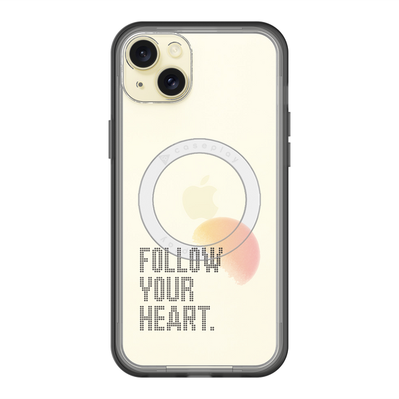 スリムプロテクションプレミアムケース with MagSafe［ オリジナル - ドットオーバーレイ - FOLLOW YOUR HEART/A ］