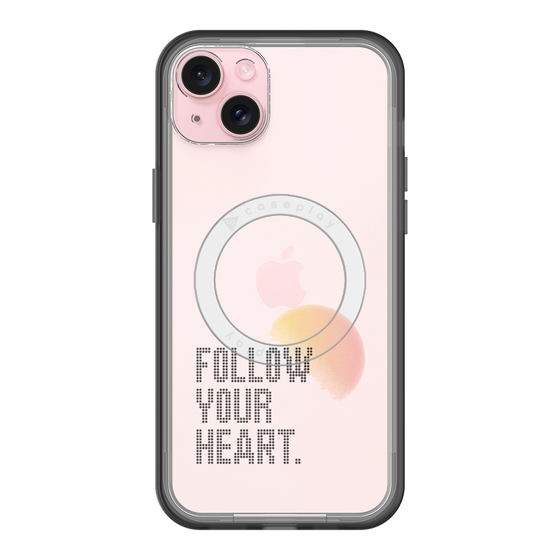 スリムプロテクションプレミアムケース with MagSafe［ オリジナル - ドットオーバーレイ - FOLLOW YOUR HEART/A ］