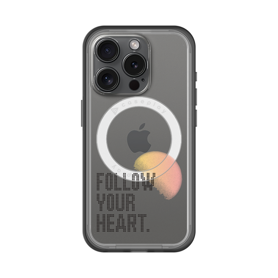 スリムプロテクションプレミアムケース with MagSafe［ オリジナル - ドットオーバーレイ - FOLLOW YOUR HEART/A ］