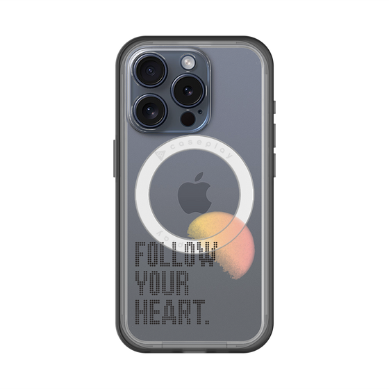 スリムプロテクションプレミアムケース with MagSafe［ オリジナル - ドットオーバーレイ - FOLLOW YOUR HEART/A ］