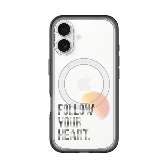 スリムプロテクションプレミアムケース with MagSafe［ オリジナル - ドットオーバーレイ - FOLLOW YOUR HEART/A ］
