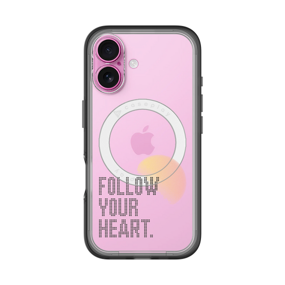 スリムプロテクションプレミアムケース with MagSafe［ オリジナル - ドットオーバーレイ - FOLLOW YOUR HEART/A ］