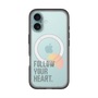 スリムプロテクションプレミアムケース with MagSafe［ オリジナル - ドットオーバーレイ - FOLLOW YOUR HEART/A ］