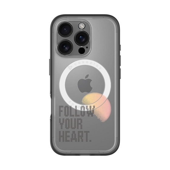 スリムプロテクションプレミアムケース with MagSafe［ オリジナル - ドットオーバーレイ - FOLLOW YOUR HEART/A ］