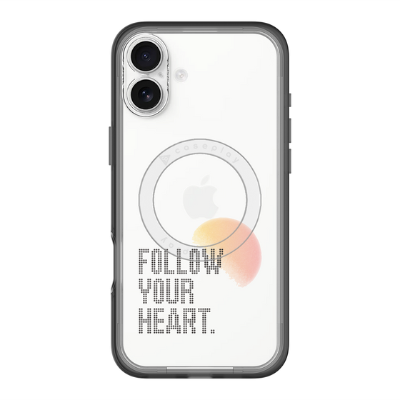 スリムプロテクションプレミアムケース with MagSafe［ オリジナル - ドットオーバーレイ - FOLLOW YOUR HEART/A ］