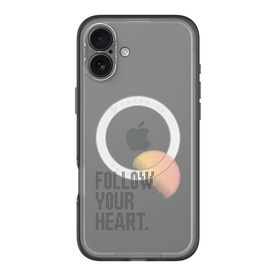 スリムプロテクションプレミアムケース with MagSafe［ オリジナル - ドットオーバーレイ - FOLLOW YOUR HEART/A ］