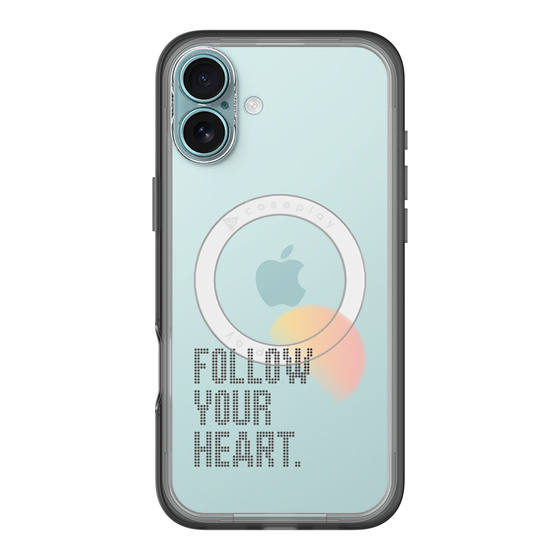 スリムプロテクションプレミアムケース with MagSafe［ オリジナル - ドットオーバーレイ - FOLLOW YOUR HEART/A ］