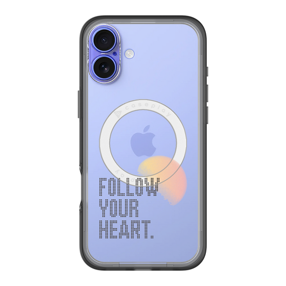 スリムプロテクションプレミアムケース with MagSafe［ オリジナル - ドットオーバーレイ - FOLLOW YOUR HEART/A ］