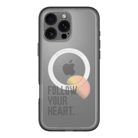 スリムプロテクションプレミアムケース with MagSafe［ オリジナル - ドットオーバーレイ - FOLLOW YOUR HEART/A ］