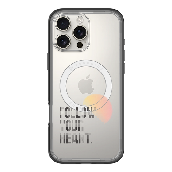 スリムプロテクションプレミアムケース with MagSafe［ オリジナル - ドットオーバーレイ - FOLLOW YOUR HEART/A ］