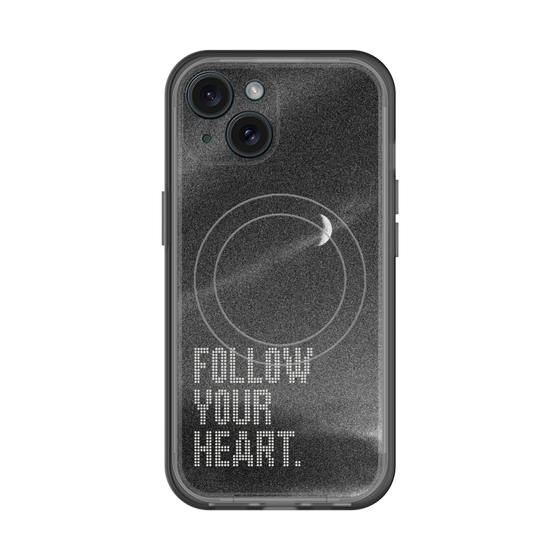 スリムプロテクションプレミアムケース with MagSafe［ オリジナル - ドットオーバーレイ - FOLLOW YOUR HEART/B ］