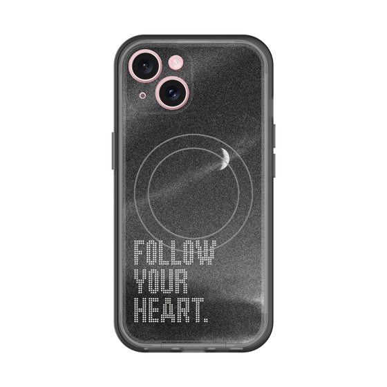 スリムプロテクションプレミアムケース with MagSafe［ オリジナル - ドットオーバーレイ - FOLLOW YOUR HEART/B ］