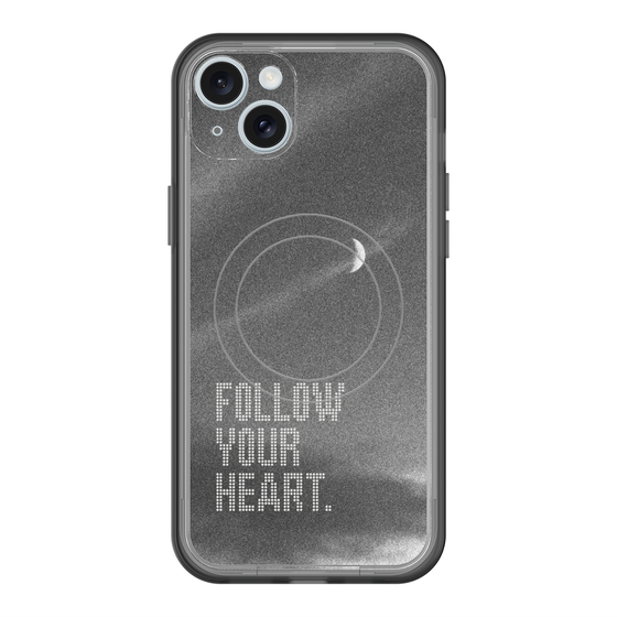 スリムプロテクションプレミアムケース with MagSafe［ オリジナル - ドットオーバーレイ - FOLLOW YOUR HEART/B ］