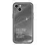 スリムプロテクションプレミアムケース with MagSafe［ オリジナル - ドットオーバーレイ - FOLLOW YOUR HEART/B ］