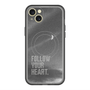 スリムプロテクションプレミアムケース with MagSafe［ オリジナル - ドットオーバーレイ - FOLLOW YOUR HEART/B ］