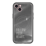 スリムプロテクションプレミアムケース with MagSafe［ オリジナル - ドットオーバーレイ - FOLLOW YOUR HEART/B ］