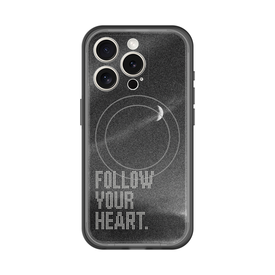 スリムプロテクションプレミアムケース with MagSafe［ オリジナル - ドットオーバーレイ - FOLLOW YOUR HEART/B ］