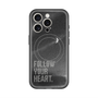 スリムプロテクションプレミアムケース with MagSafe［ オリジナル - ドットオーバーレイ - FOLLOW YOUR HEART/B ］