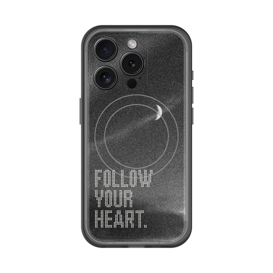 スリムプロテクションプレミアムケース with MagSafe［ オリジナル - ドットオーバーレイ - FOLLOW YOUR HEART/B ］