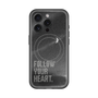 スリムプロテクションプレミアムケース with MagSafe［ オリジナル - ドットオーバーレイ - FOLLOW YOUR HEART/B ］