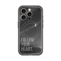 スリムプロテクションプレミアムケース with MagSafe［ オリジナル - ドットオーバーレイ - FOLLOW YOUR HEART/B ］