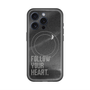 スリムプロテクションプレミアムケース with MagSafe［ オリジナル - ドットオーバーレイ - FOLLOW YOUR HEART/B ］
