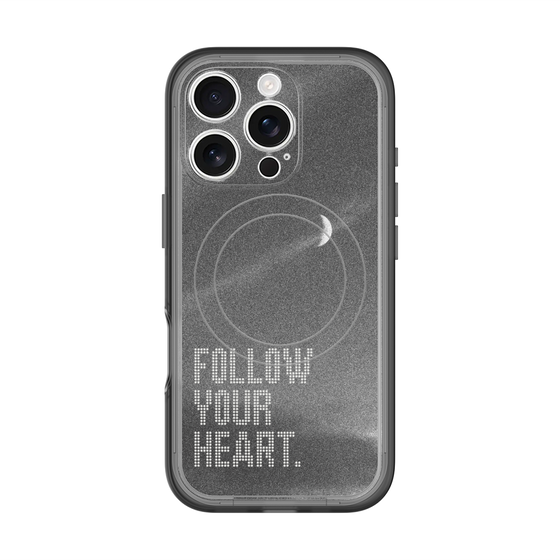 スリムプロテクションプレミアムケース with MagSafe［ オリジナル - ドットオーバーレイ - FOLLOW YOUR HEART/B ］