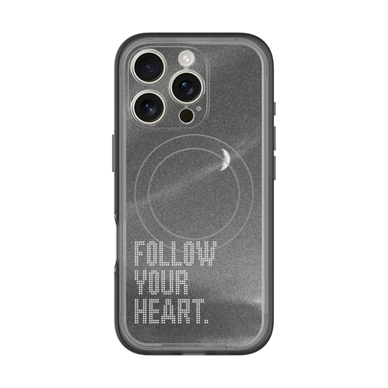 スリムプロテクションプレミアムケース with MagSafe［ オリジナル - ドットオーバーレイ - FOLLOW YOUR HEART/B ］