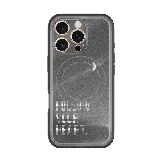 スリムプロテクションプレミアムケース with MagSafe［ オリジナル - ドットオーバーレイ - FOLLOW YOUR HEART/B ］