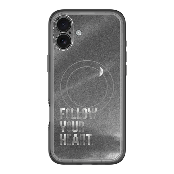 スリムプロテクションプレミアムケース with MagSafe［ オリジナル - ドットオーバーレイ - FOLLOW YOUR HEART/B ］