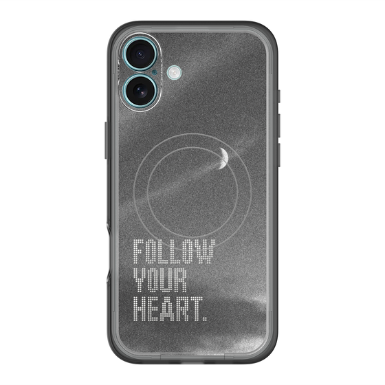 スリムプロテクションプレミアムケース with MagSafe［ オリジナル - ドットオーバーレイ - FOLLOW YOUR HEART/B ］
