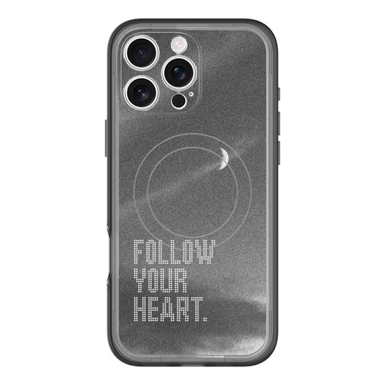 スリムプロテクションプレミアムケース with MagSafe［ オリジナル - ドットオーバーレイ - FOLLOW YOUR HEART/B ］
