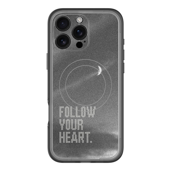 スリムプロテクションプレミアムケース with MagSafe［ オリジナル - ドットオーバーレイ - FOLLOW YOUR HEART/B ］
