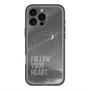 スリムプロテクションプレミアムケース with MagSafe［ オリジナル - ドットオーバーレイ - FOLLOW YOUR HEART/B ］