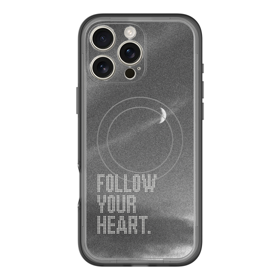 スリムプロテクションプレミアムケース with MagSafe［ オリジナル - ドットオーバーレイ - FOLLOW YOUR HEART/B ］