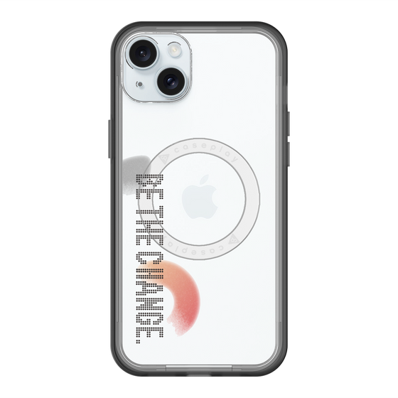 スリムプロテクションプレミアムケース with MagSafe［ オリジナル - ドットオーバーレイ - BE THE CHANGE/A ］