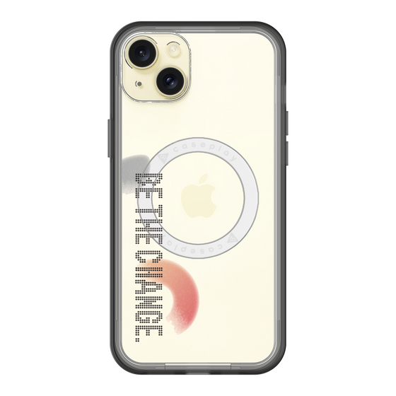 スリムプロテクションプレミアムケース with MagSafe［ オリジナル - ドットオーバーレイ - BE THE CHANGE/A ］