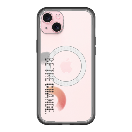 スリムプロテクションプレミアムケース with MagSafe［ オリジナル - ドットオーバーレイ - BE THE CHANGE/A ］