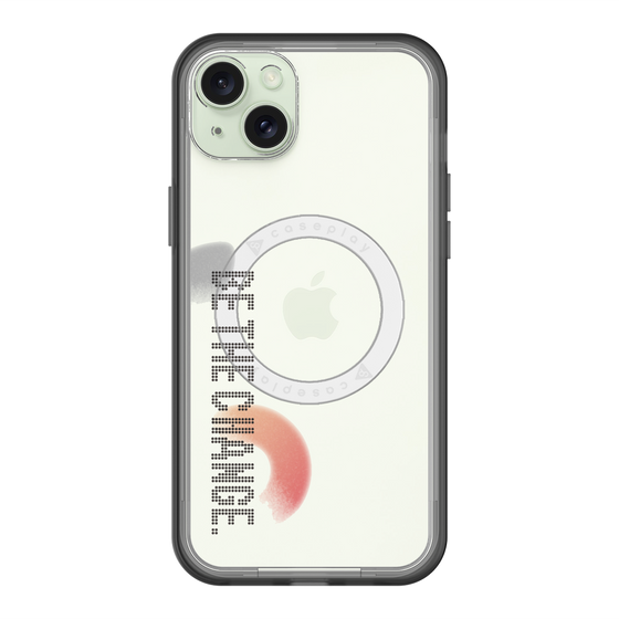 スリムプロテクションプレミアムケース with MagSafe［ オリジナル - ドットオーバーレイ - BE THE CHANGE/A ］