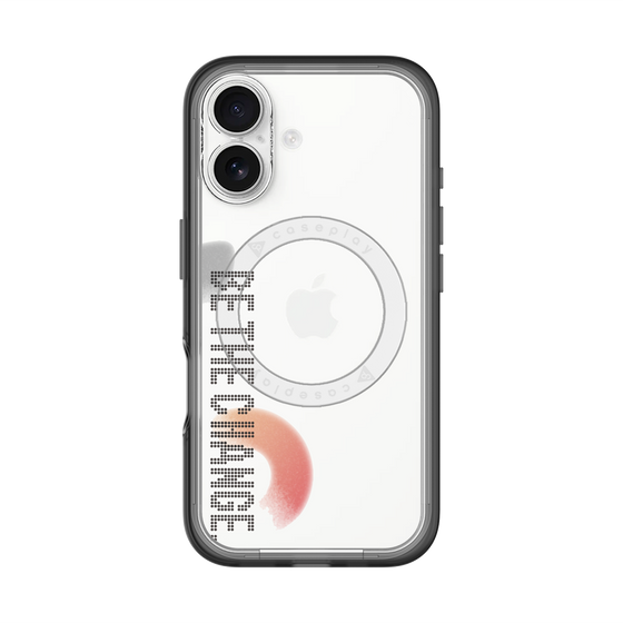 スリムプロテクションプレミアムケース with MagSafe［ オリジナル - ドットオーバーレイ - BE THE CHANGE/A ］