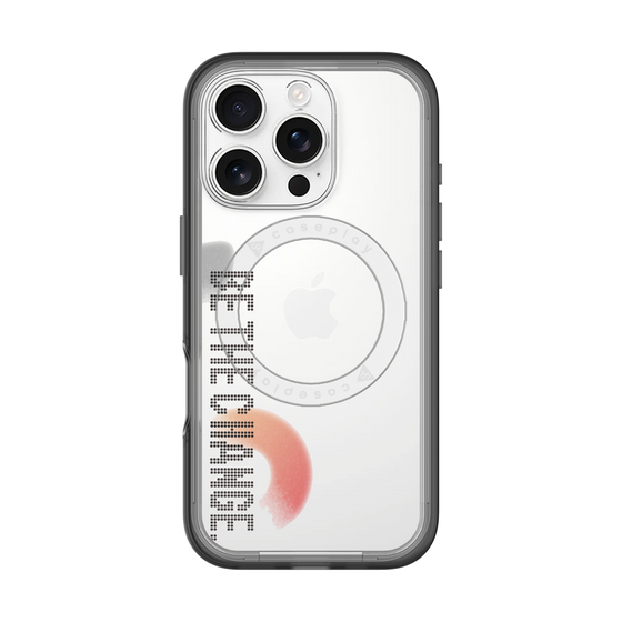 スリムプロテクションプレミアムケース with MagSafe［ オリジナル - ドットオーバーレイ - BE THE CHANGE/A ］