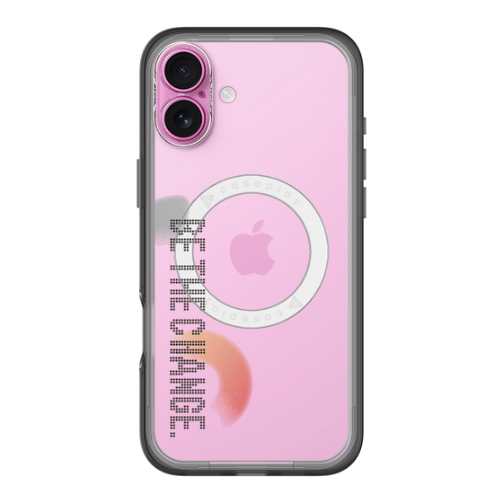 スリムプロテクションプレミアムケース with MagSafe［ オリジナル - ドットオーバーレイ - BE THE CHANGE/A ］