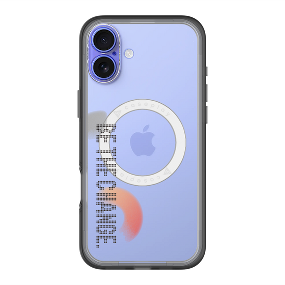 スリムプロテクションプレミアムケース with MagSafe［ オリジナル - ドットオーバーレイ - BE THE CHANGE/A ］