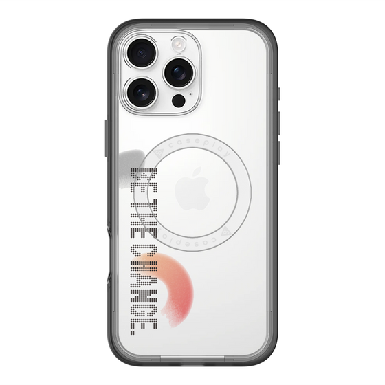 スリムプロテクションプレミアムケース with MagSafe［ オリジナル - ドットオーバーレイ - BE THE CHANGE/A ］