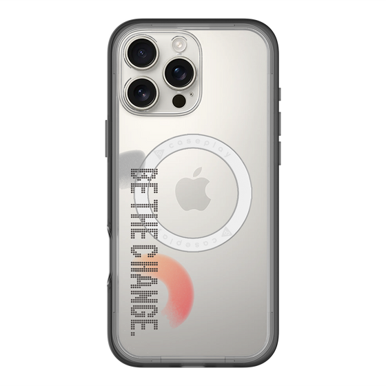 スリムプロテクションプレミアムケース with MagSafe［ オリジナル - ドットオーバーレイ - BE THE CHANGE/A ］