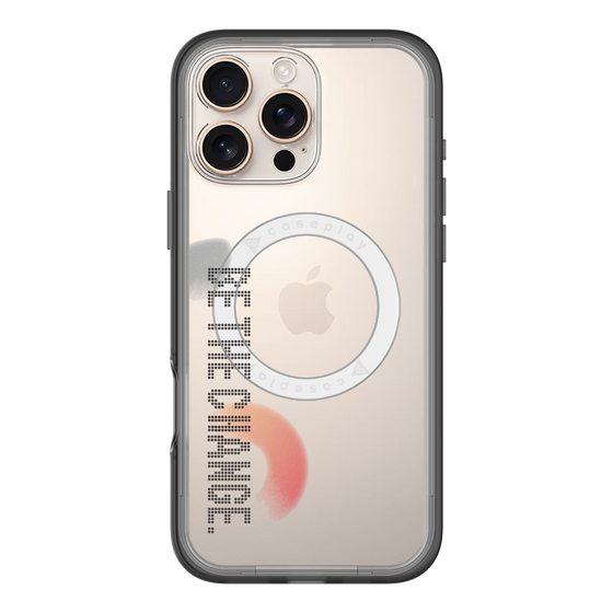 スリムプロテクションプレミアムケース with MagSafe［ オリジナル - ドットオーバーレイ - BE THE CHANGE/A ］