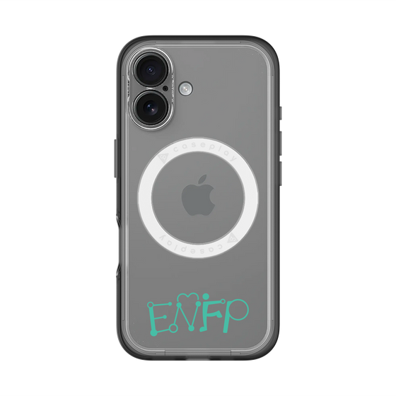 スリムプロテクションプレミアムケース with MagSafe［ オリジナル - ENFP 運動家 - アルファベット ］